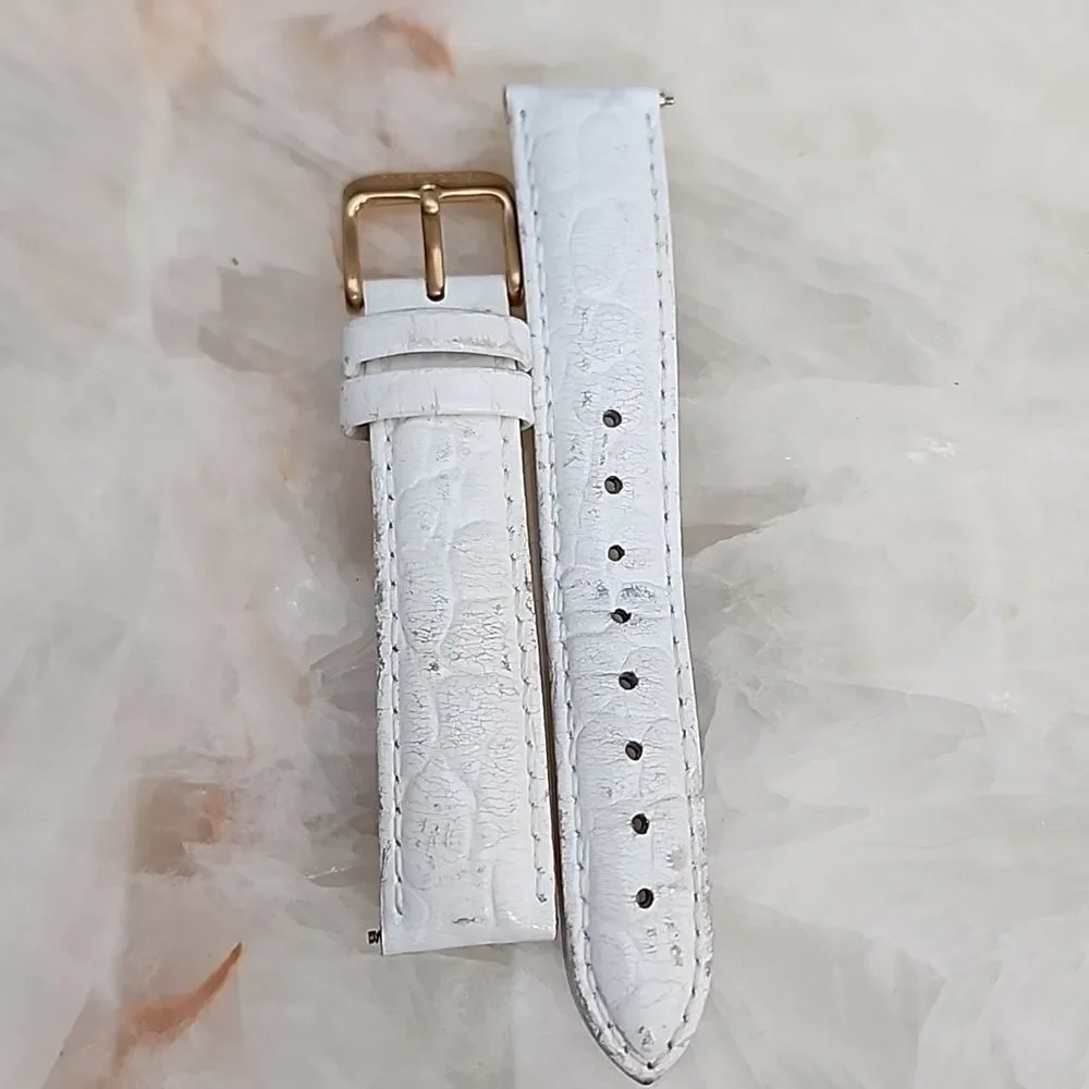 INVICTA Angel Mother of Pearl Dial White Leather Ladies Watch